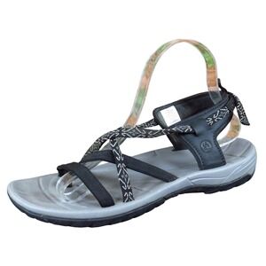 Northside Women Strappy Sport Sandals Size 8 Outdoor Hiking Black Gray Synthetic